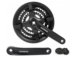 Система Shimano TY301, 175 мм, кв., 48/38/28, с защ., черн., AFCTY301E888CL
