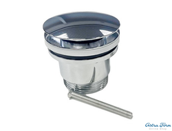 Донный клапан для ванн без переливного отверстия хром