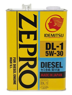 Масло моторное IDEMITSU 5W30 Zepro Diesel 4л DL-1