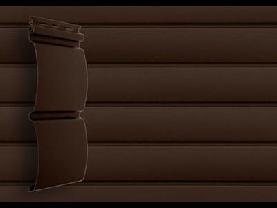 БЛОК-ХАУС 3,0 GL Amerika D4,8 - ИМИТАЦИЯ СРУБА ИЗ БРУСА, ЦВЕТ ТЕМНЫЙ ДУБ