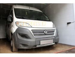 Защита радиатора Peugeot Boxer (2014-) (2 части) / Fiat Ducato IV (2014-) / Citroen Jumper (2014-) (2 части) chrome низ