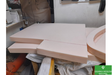 Замена поролона блок сиденья канапе