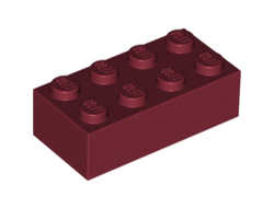 Brick 2 x 4, Dark Red (3001 / 4163803 / 4541369 / 6057588 / 6117418)