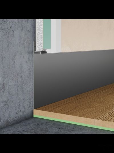 Плинтус скрытого монтажа PRO DESIGN 323 не анодированный