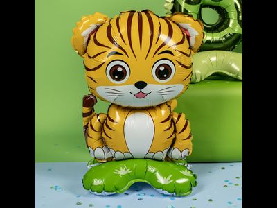 Шар 3D (23''/58 см) Фигура на подставке, Тигренок