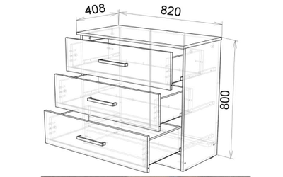 Адель комод Венге/Лоредо