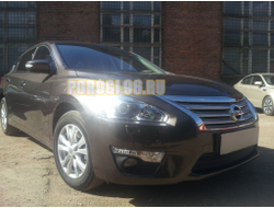Защита радиатора Nissan Teana L33 2014- black