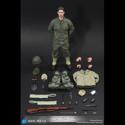 Рядовой Стэнли Меллиш ("Спасти рядового Райана") - КОЛЛЕКЦИОННАЯ ФИГУРКА 1/6 WWII US 2nd Ranger Battalion Series 6 – Private Mellish (A80155) - DID