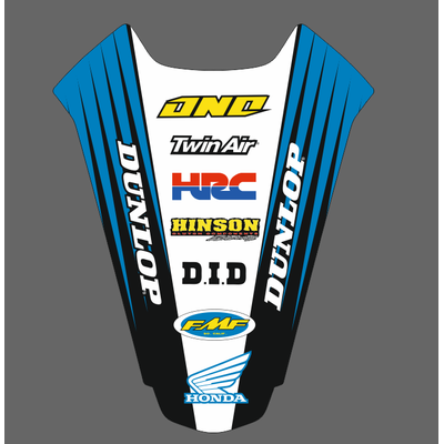 Наклейки на Honda XR 250 1999 2000 2001 2002 2003 2004 2005 2006 2007 #1251 синий
