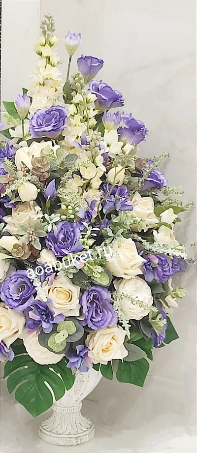 Композиция из искусственных цветов Флоренция № Б007/Купить в Москве  интернет магазине АОАБУКЕТ.ру