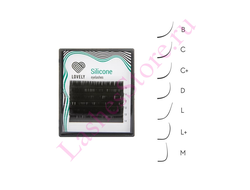 Ресницы чёрные LOVELY «Silicone» - mini MIX (6 линий)