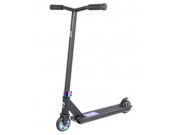 Трюковой самокат VOKUL ZEST черный/нео спереди