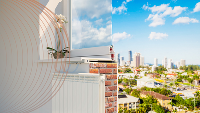 Подоконный приточный вентиляционный клапан Norvind city