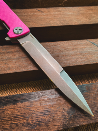 Складной нож Single EVO (сталь ELMAX, G10 "РОЗОВЫЙ")
