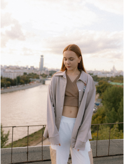 Рубашка плотная футер с люверсом