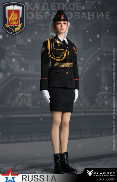 ПРЕДЗАКАЗ - Девушка-кадет - Коллекционная ФИГУРКА 1/6 Russian female soldiers Ninth Women's Military Academy (FS-73054B) - FLAGSET ?ЦЕНА: 18900 РУБ.?