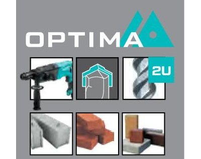 904077 Бур по бетону SDS-plus Металлика Оптима 6х160/100 мм, напайка с центром, 2 спирали