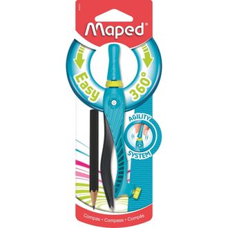 Циркуль Maped KIDZ EASY 360° 14 см, 181610, блистер, цвета в ассортименте