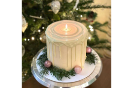 Новогодний торт "Свеча"