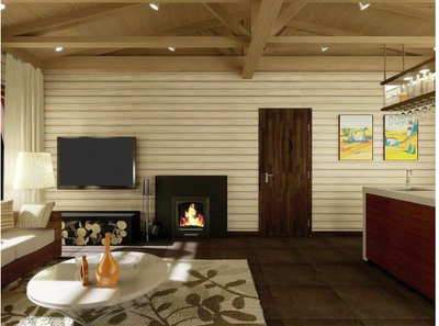 Баня из клееного бруса КБ-10, 100 м2