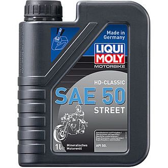 Минеральное моторное масло для 4-тактных мотоциклов &quot;Motorbike HD-Classic Street&quot; SAE 50, 1 л