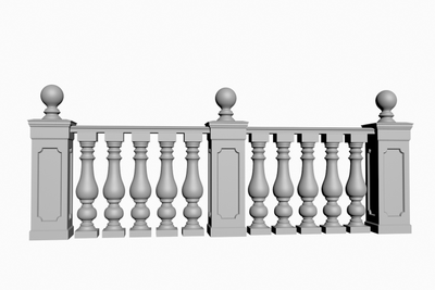 балюстрада балясин BL-018 с тумбами