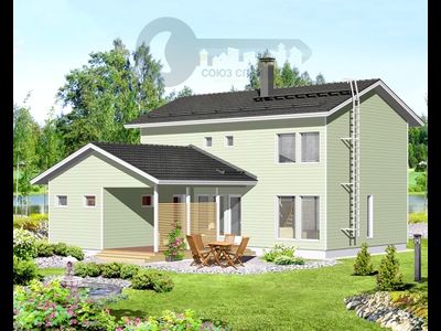 ДЖ-25 ЖИЛОЙ ДОМ: ГАБАРИТНЫЕ РАЗМЕРЫ: (12,8 Х 10,6М) 2 ЭТАЖА, ОБЩАЯ ПЛОЩАДЬ: М²