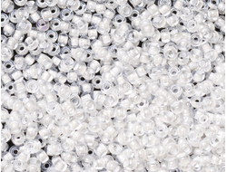 БИСЕР PRECIOSA 10/0 - 50г - 38102 ПРОЗРАЧНЫЙ ГЛЯНЦЕВЫЙ С БЕЛОЙ ЛИНИЕЙ ВНУТРИ