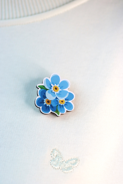 БРОШЬ "Незабудка"