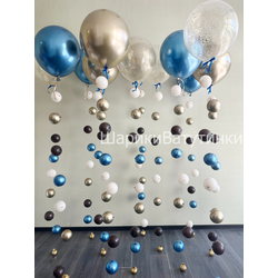 Шары цепочки с пузырями (11шт)