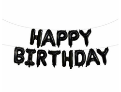 Буквы фольгированные Happy Birthday (высотой 40 см)