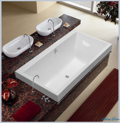 Astra-Form ванна Лотус Solid Surface 185/85 см белая матовая