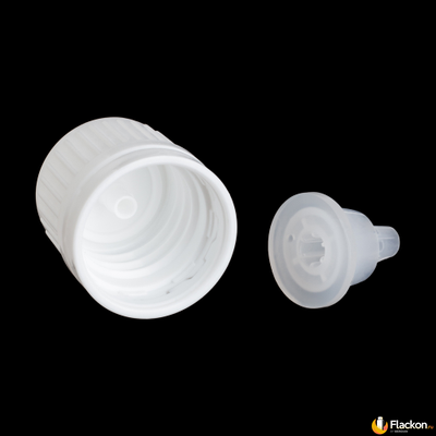 Резьбовой колпачок 18/410 с КПВ и капельным дозатором для стеклянных флаконов серии "Эфир"