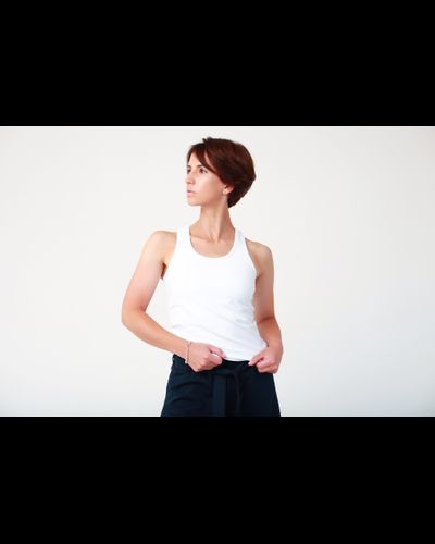 Майка с поддержкой груди (белый)