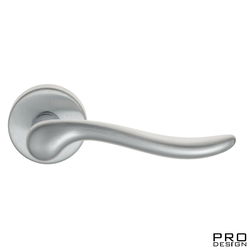 Дверная ручка на круглом основании Fratelli Cattini "MAYA" 7-CS матовый хром