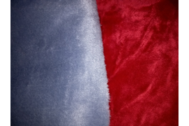 мех красный и серо-сиреневый