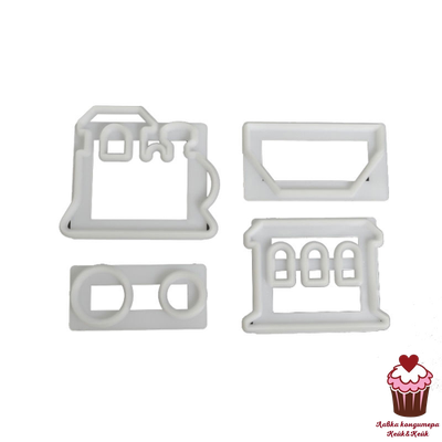 Набор форм Паровоз, 4 шт.