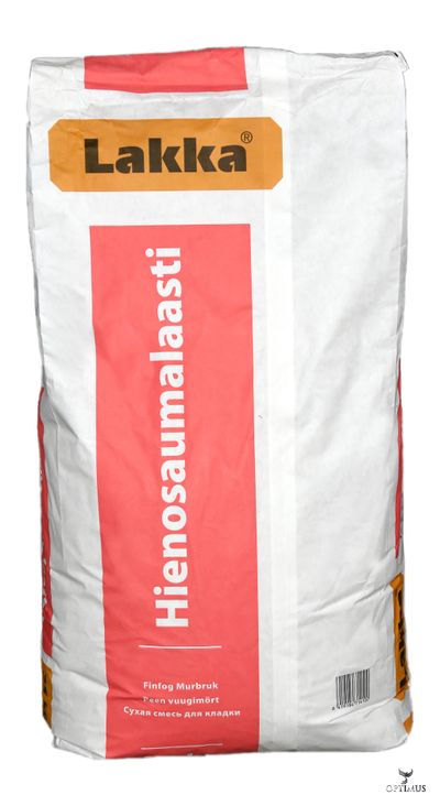 Раствор для тонкошовной кладки Lakka Hienosaumalaasti, 25 кг