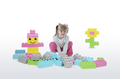 Конструктор из крупных мягких блоков WISE1 (50 деталей)