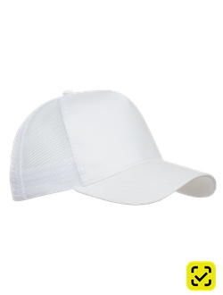Бейсболка с сеткой STAN 5 клиньев хлопок 280,05, Белый