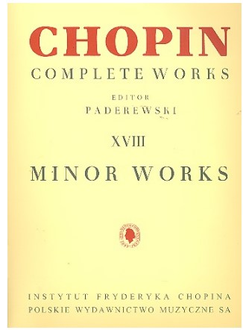 Chopin, Fr?d?ric Minor Works for piano