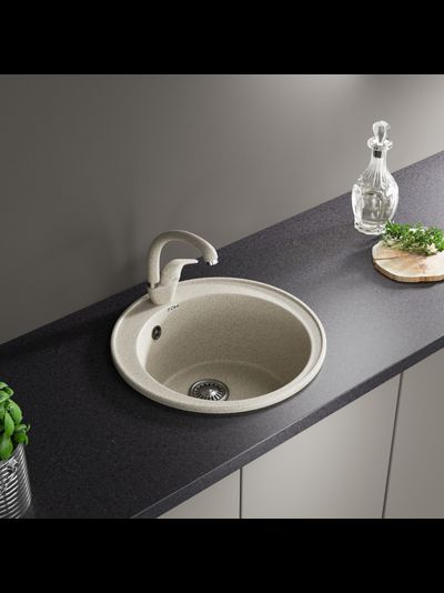 Керамическая кухонная мойка ZOX ZX-GM 08 круглая 510 мм