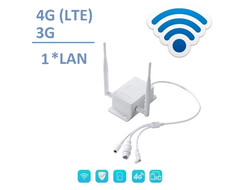 DE/VD-G1CH Уличный 4G/3G роутер для систем видеонаблюдения, WiFi (b/g/n) до 150 Мбит/с (LAN*1)