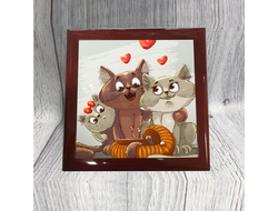 Шкатулка Котики №4