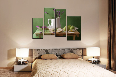 Модульная картина "Зеленые груши"