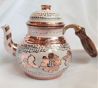 Медный чайник "Праздничный"  Турция арт.356