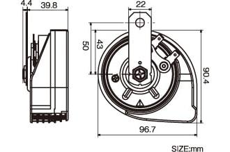 Звуковой сигнал PIAA SLENDER HORN НО-12 (400/500Hz)