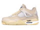 Nike Air Jordan 4 Off White Sail (Бежевые) Арт1 новые