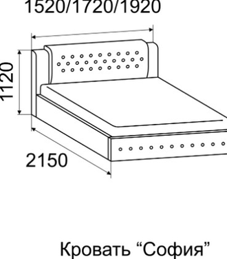 Кровать «София» - ИЖ МЕБЕЛЬ