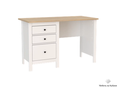 2.08.06.160.14 САГА стол письменный 120х56 белый/ясень